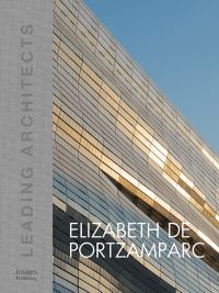 Book cover of Elizabeth de Portzamparc: Leading Architects with a shiny panelled building exterior. Published by Images Publishing.