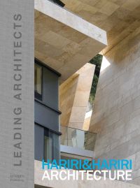 Book cover of Hariri & Hariri Architecture: Leading Architects with a building made of stone tiles. Published by Images Publishing.