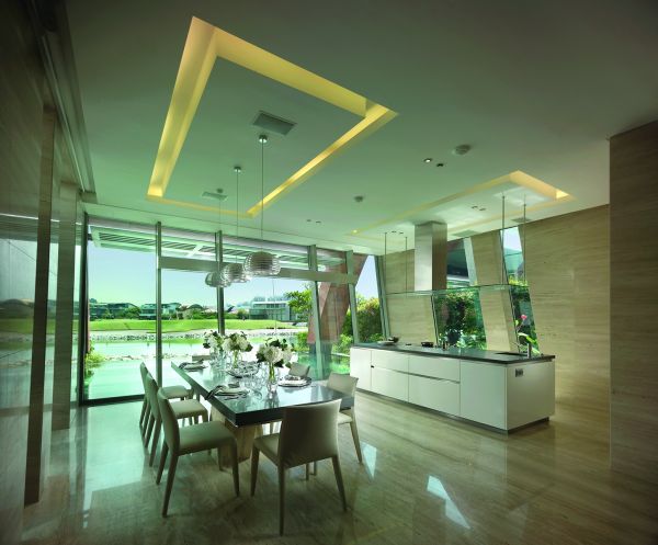 Book cover of Mercurio Design Lab: Italian Design in Asia, featuring a luxury residential building 'Villa Vento', with a swimming pool. Published by Images Publishing.