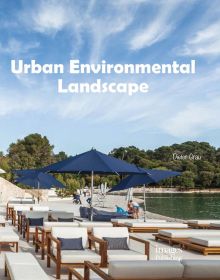 Book cover of Urban Environmental Landscape, with a public space near the water's edge. Published by Images Publishing.