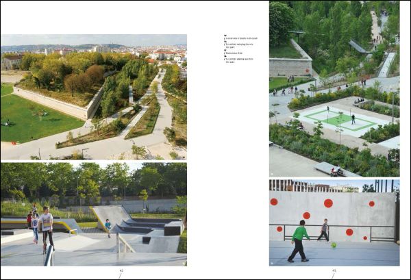 Book cover of Sports Park, with a green recreational area with fencing. Published by Images Publishing.