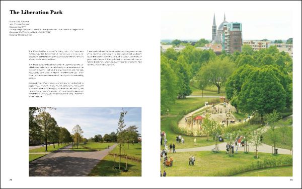 Book cover of Green Space in the Community, with an aerial view of green residential space. Published by Images Publishing.