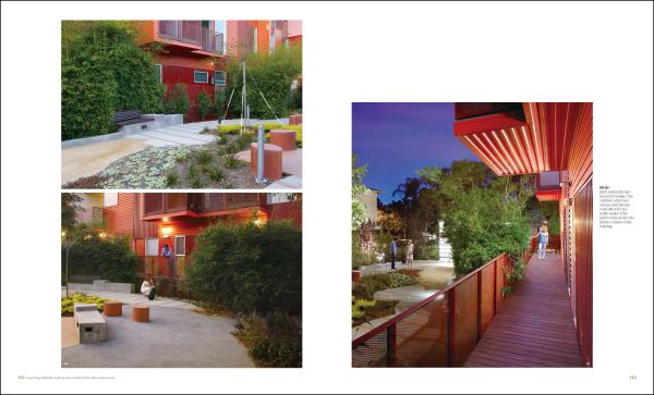 Book cover of Pocket Park Design, featuring a green space with brightly colored seating areas. Published by Images Publishing.