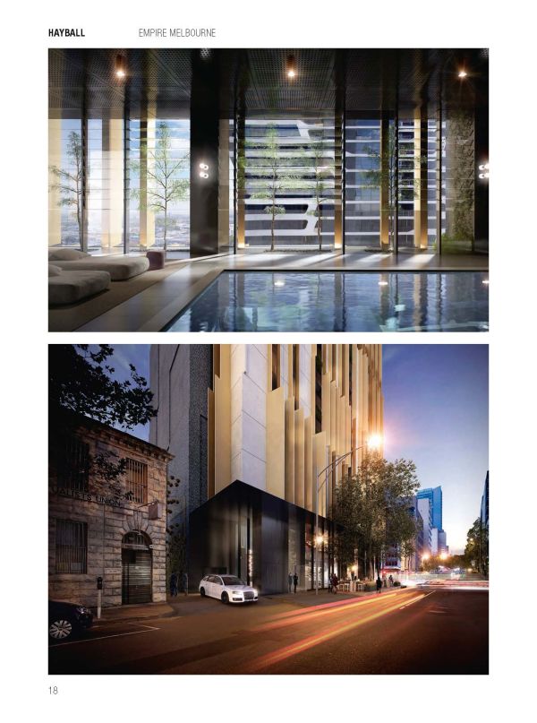 Book cover of Hayball: Leading Architects, with a tall paneled building. Published by Images Publishing.