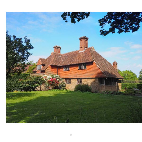Goddards, large country house in Abinger Common, Surrey, England, on cover of 'Sir Edwin Lutyens , The Arts & Crafts Houses', by Images Publishing.