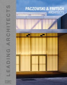 Book cover of Paczowski and Fritsch Architects: Leading Architects, featuring a glass fronted building. Published by Images Publishing.