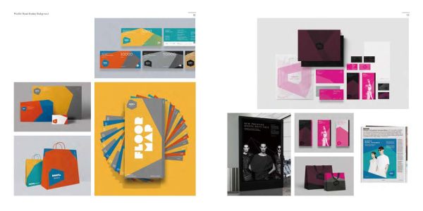 Book cover of Flexible Visual Identity, with a bunch of white balloons painted with flowers. Published by Images Publishing.