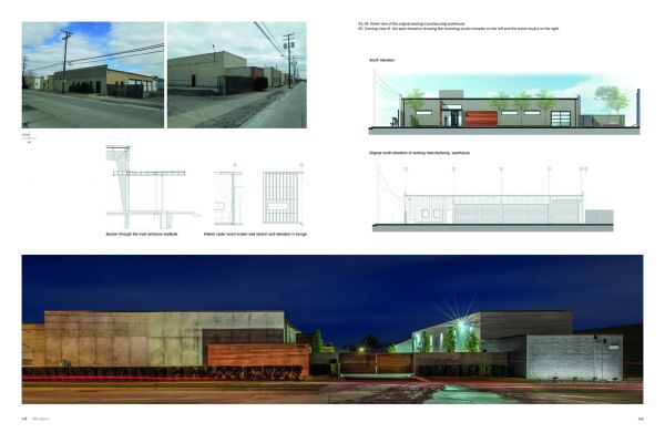 Book cover of Industrial Heritage Protection and Redevelopment with an aerial view of an industrial building staircase with thin rods. Publishing by Images Publishing.