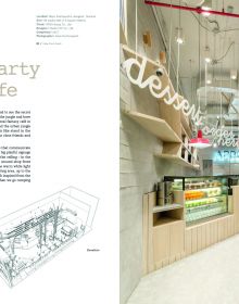 Book cover of Café Plus: Reinventing Interior Design for the Modern Café Space, featuring a modern café interior with tables and chairs. Published by Images Publishing.