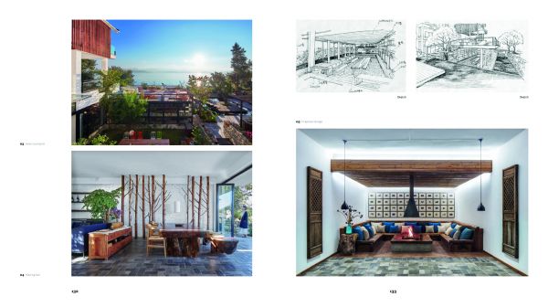 Book cover of Beautiful Villages: Rural Construction Practice in Contemporary China, with an aerial diagram of residential properties. Published by Images Publishing.