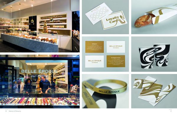 Book cover of The Food Store: 50+ Stunning Interior Designs & Branding Concepts, with a table full of jars of artisan food products, in retail food interior. Published by Images Publishing.