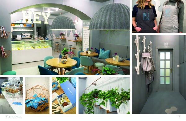 Book cover of The Food Store: 50+ Stunning Interior Designs & Branding Concepts, with a table full of jars of artisan food products, in retail food interior. Published by Images Publishing.