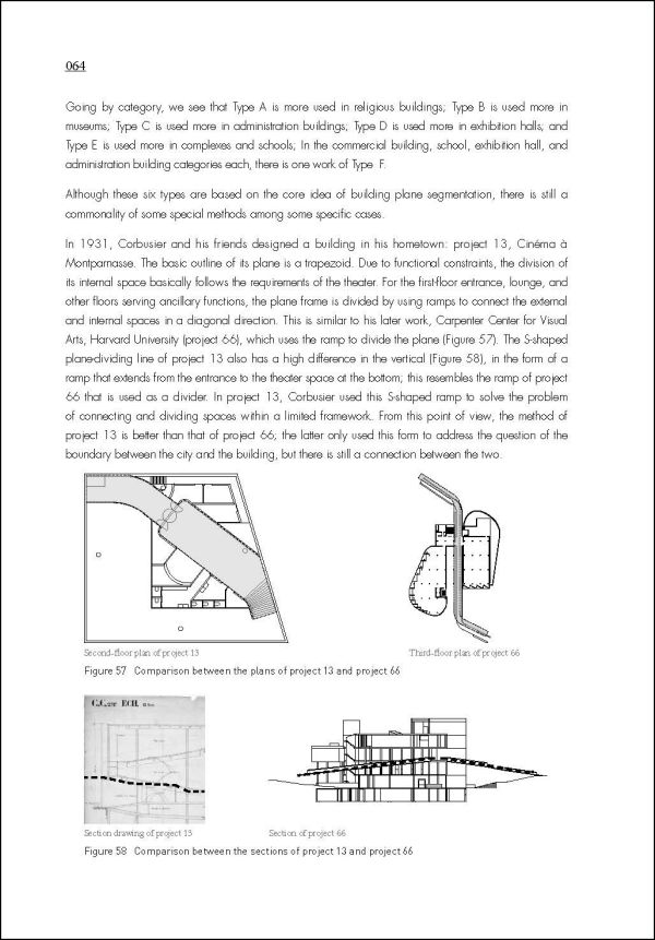 Book cover of Le Corbusier Public Buildings, with five architectural technical drawings. Published by Images Publishing.