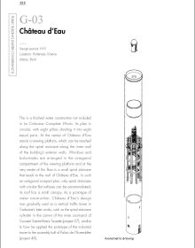 Book cover of Le Corbusier Public Buildings, with five architectural technical drawings. Published by Images Publishing.
