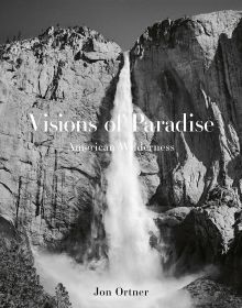 Book cover of Jon Ortner's Visions of Paradise: American Wilderness, with a waterfall. Published by Images Publishing.