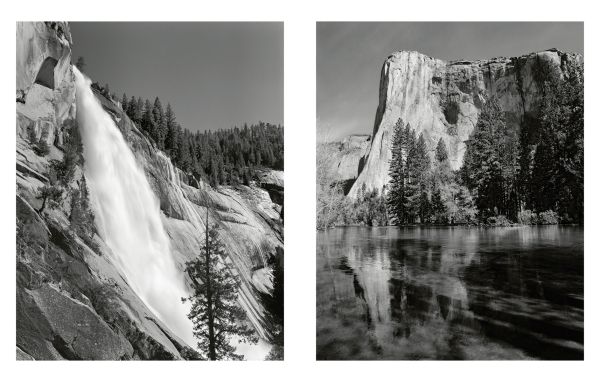 Book cover of Jon Ortner's Visions of Paradise: American Wilderness, with a waterfall. Published by Images Publishing.