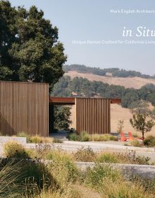 Book cover of In Situ: Unique Homes Crafted for California Living; featuring a modern wood building. Published by Images Publishing.
