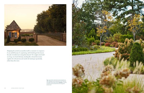 Book cover of Enduring Gardens: The Tame and the Wild; featuring a landscaped garden with swimming pool, and fire pit. Published by Images Publishing.