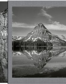 Book cover of Jon Ortner's Visions of Paradise: American Wilderness, with a waterfall. Published by Images Publishing.