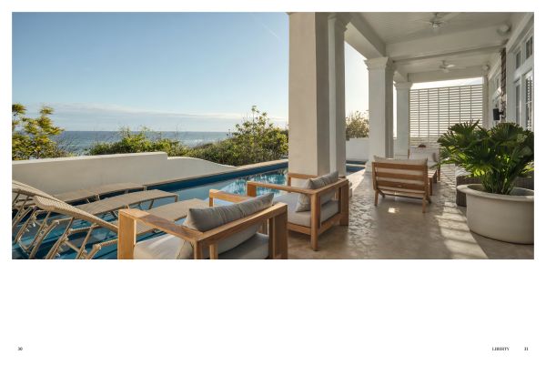 Book cover of Coastal Villas: Luxury Living on the Gulf Coast; featuring a luxury villa with swimming pool. Published by Images Publishing.