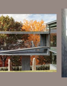Book cover of A Builder's Life Done Well: The Story of Prutting + Co; modern, flat-roof house with steps descending into garden. Published by Images Publishing.